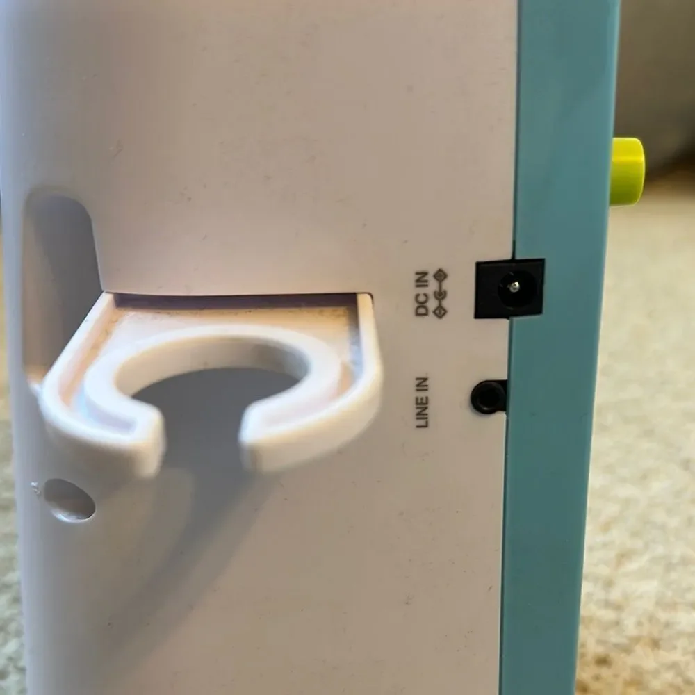Blue and Green Learning Toy Speaker with Handle